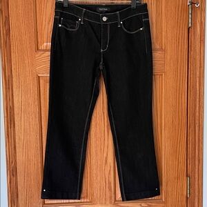 White House Black Market Straight Leg cropped Black Jeans